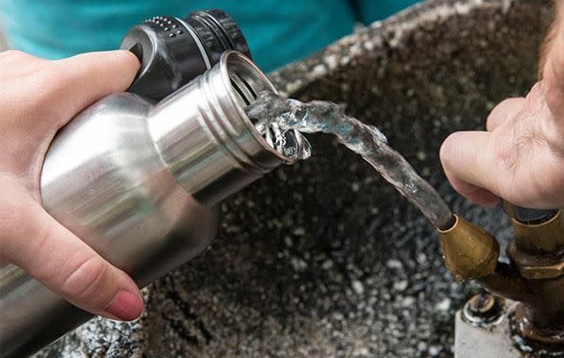 Choose stainless steal bottles and wash them after each use. Photo: Getty Images