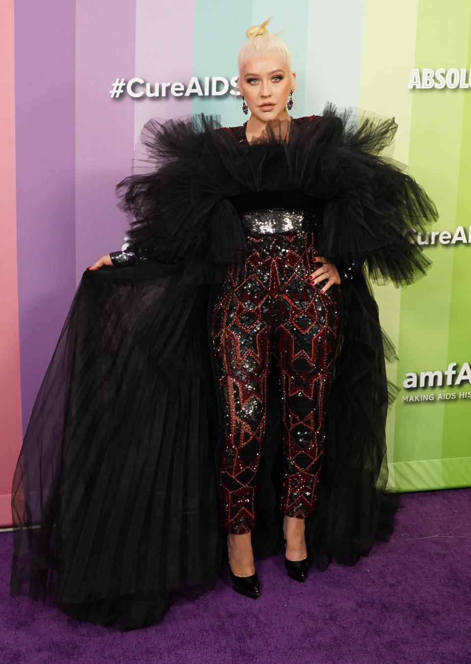 LOS ANGELES, CALIFORNIA - OCTOBER 10: Christina Aguilera attends the 2019 amfAR Gala Los Angeles at Milk Studios on October 10, 2019 in Los Angeles, California. (Photo by Rachel Luna/FilmMagic)