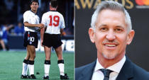 <p>GARY LINEKER: After retiring, Lineker began working as a pundit on Match of the Day before taking over as the main host in 1999. He also fronts World Cup coverage and BT Sport’s European matches, while producing documentaries through his company Goalhanger films and he still sells crisps for Walkers. </p>