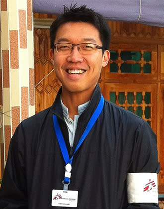 Alvin Teo, MSF volunteer. Credit: Médecins Sans Frontières Hong Kong 