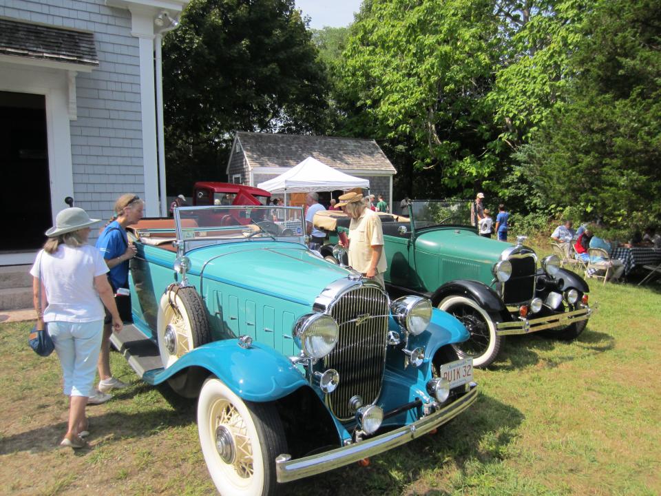 A scene from the 2018 Antique Auto Show in Cataumet.