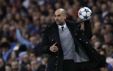 Britain Football Soccer - Manchester City v AS Monaco - UEFA Champions League Round of 16 First Leg - Etihad Stadium, Manchester, England - 21/2/17 Manchester City manager Pep Guardiola Reuters / Phil Noble Livepic