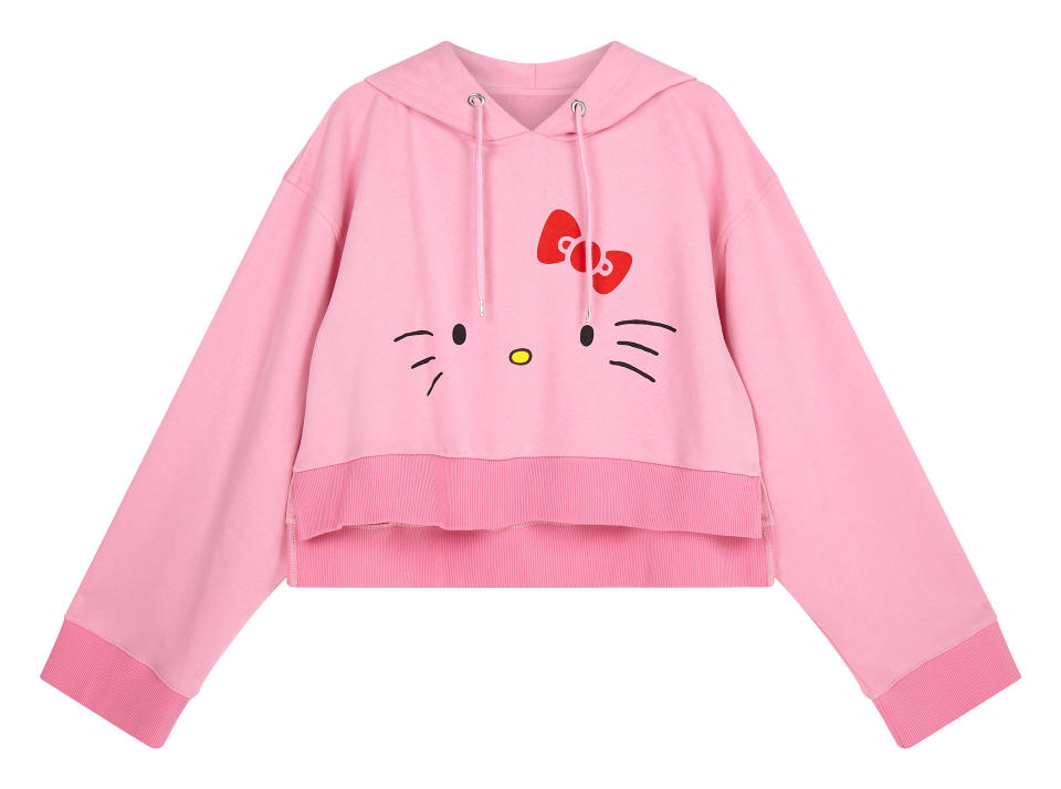 <p>ASOS x Hello Kitty cropped hoddie with face print, £35</p><p><a rel="nofollow noopener" href="http://www.asos.com/women/" target="_blank" data-ylk="slk:COMING SOON;elm:context_link;itc:0;sec:content-canvas" class="link ">COMING SOON</a></p>