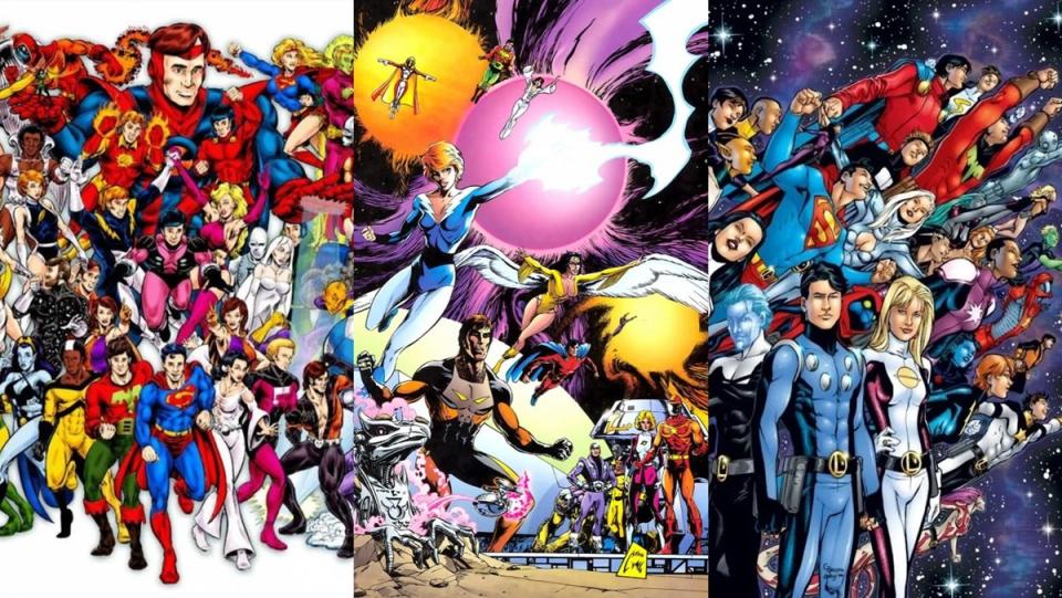 The 31st Century's teen heroes of the future, the Legion of Super-Heroes.