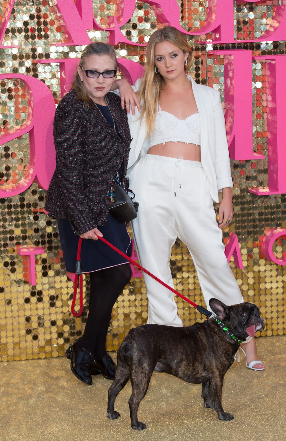 Billie Lourd and Carrie Fisher