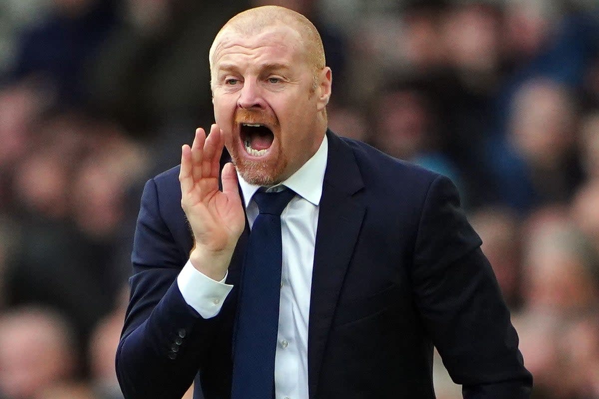 Everton boss Sean Dyche is preparing to face a fired-up Tottenham (Peter Byrne/PA) (PA Wire)