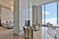 <p>The priciest home in Toronto isn’t even a house — it’s this penthouse suite atop the Four Seasons Private Residences, with four bedrooms, two bathrooms, a wine cellar, a library, a home theatre and an enviable address. (<a rel="nofollow noopener" href="http://www.christiesrealestate.com/eng/sales/detail/170-l-78202-f1704251041700003/-ph-50-yorkville-avenue-toronto-toronto-on" target="_blank" data-ylk="slk:Christies;elm:context_link;itc:0;sec:content-canvas" class="link ">Christies</a>) </p>