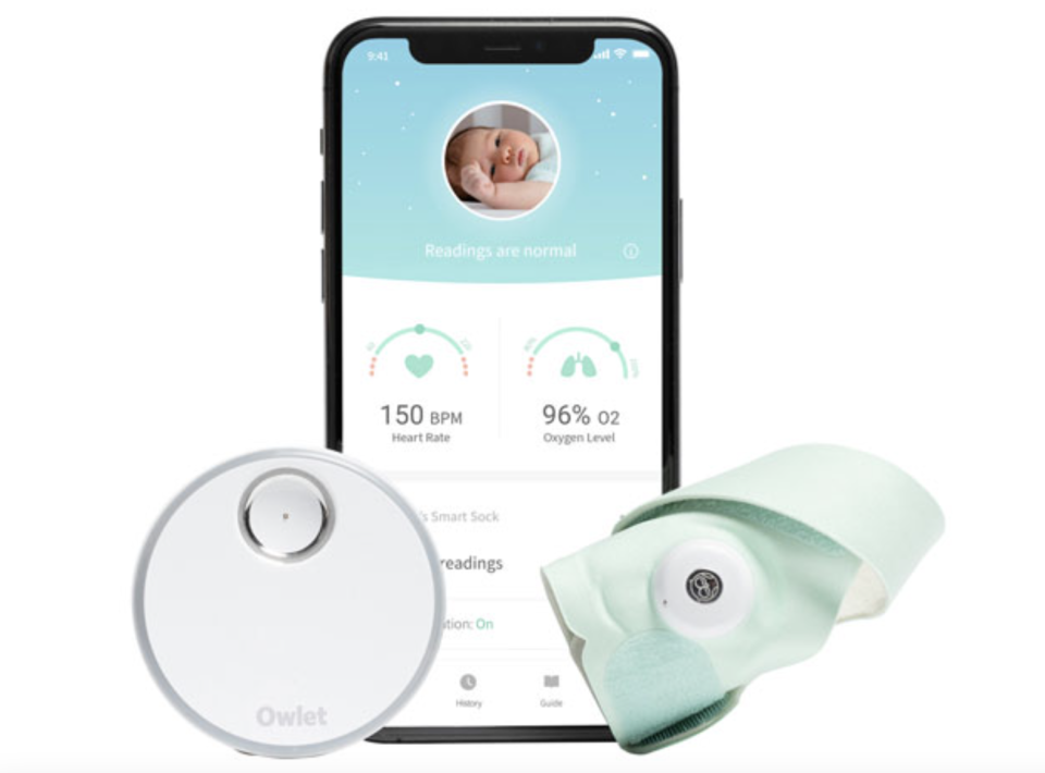 Owlet Smart Sock 3 Heart Rate/Oxygen Baby Monitor (OWL-BM06NNBBYG) - Mint
