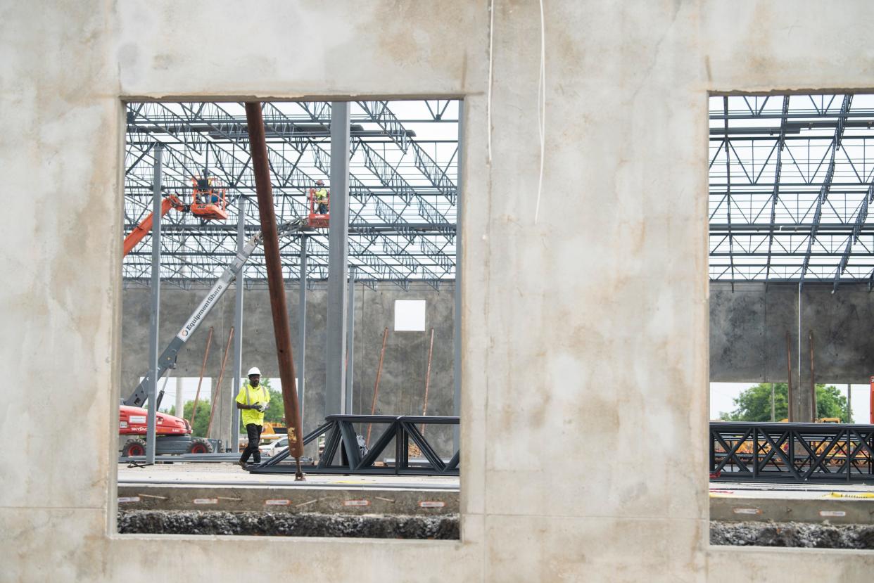 A new Fedex shipping center being built in Hope Hull neighborhood of Montgomery, Ala., on Wednesday, June 29, 2022.