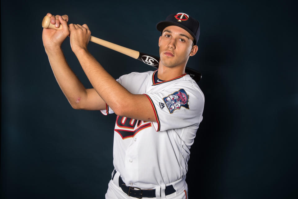 明尼蘇達雙城在2016年第15順位選進Alex Kirilloff。（MLB Photo by Brace Hemmelgarn/Minnesota Twins/Getty Images）