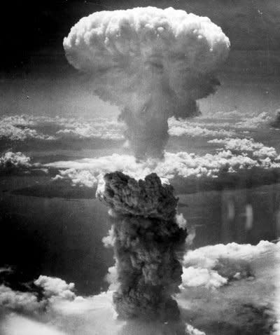 原子彈「小男孩」爆炸時的蕈狀雲。（圖/維基百科公有領域）