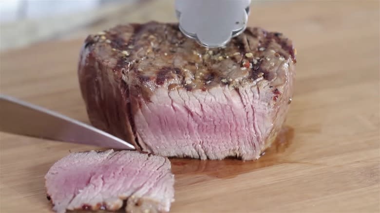 Omaha Steaks filet mignon cut
