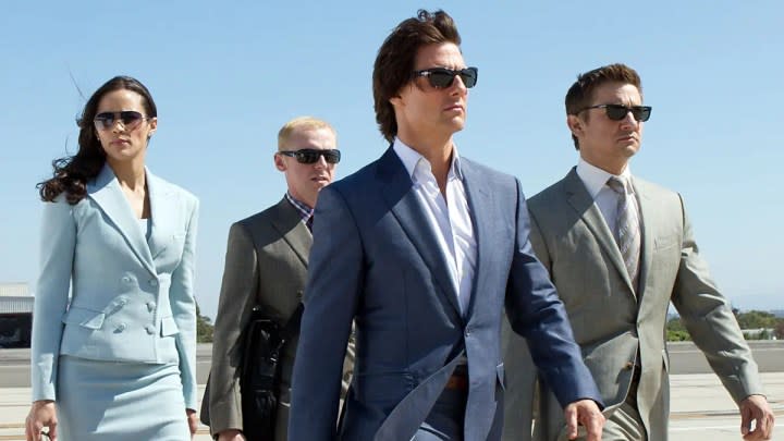 The cast of Mission: Impossible - Ghost Protocol.
