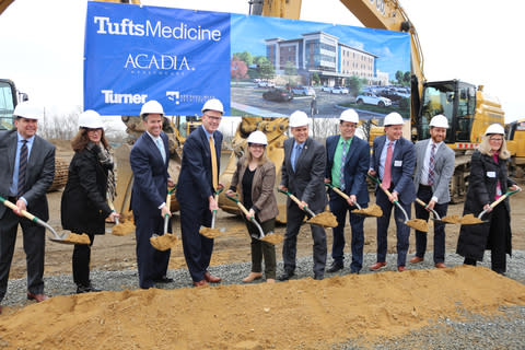 Tufts Medicine and Acadia Healthcare break ground on a new behavioral health hospital in Malden, Massachusetts, with an expected opening in the fall of 2025 (Photo: Business Wire)