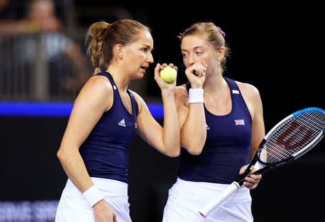 Olivia Nicholls (left) and Alicia Barnett