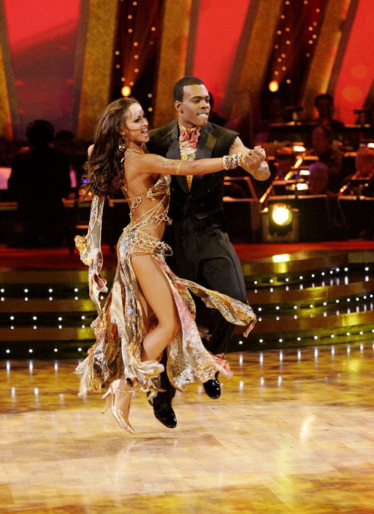 Karina Smirnoff and Mario perform a dance on the sixth season of Dancing with the Stars.