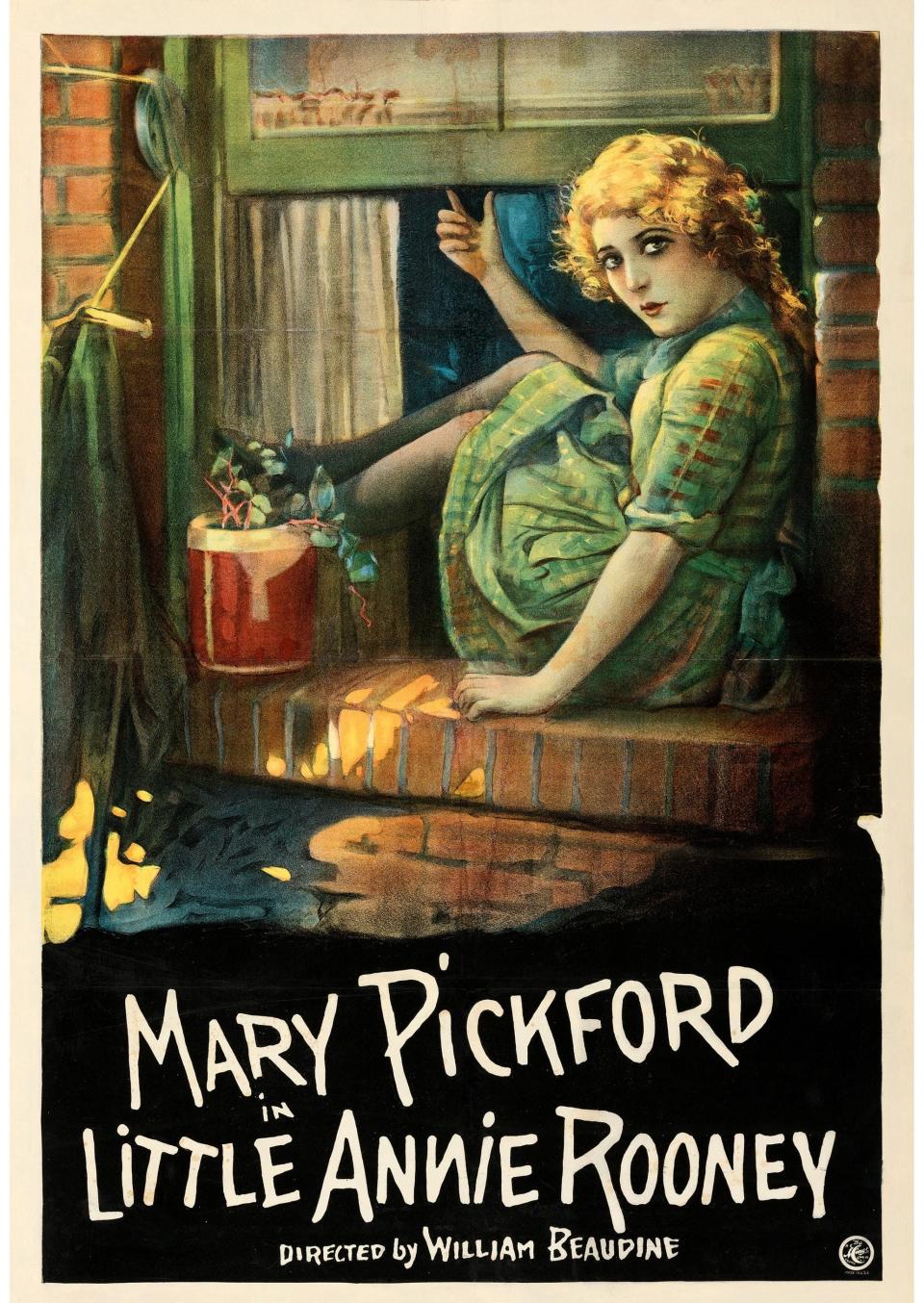 Mary Pickford in "Little Annie Rooney" 1925. Pickford's characters were often spunky more than sweet