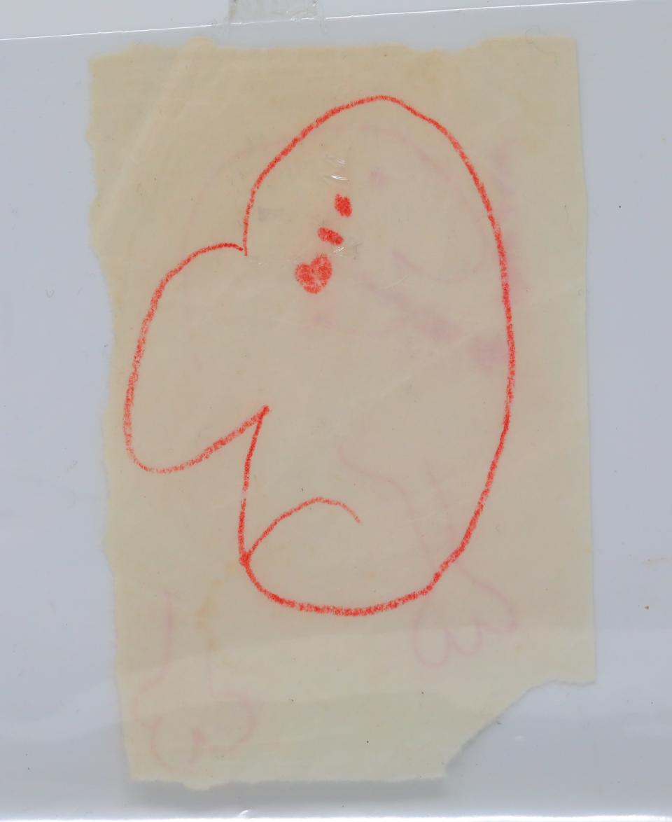 John Lennon's playful drawing is up for sale. (Photo: GWS Auctions)