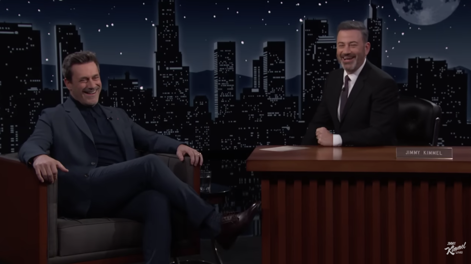 Jon Hamm on "Jimmy Kimmel Live!"