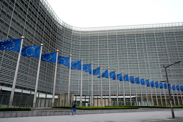 La sede de la Unión Europea en Bruselas, el 5 de abril del 2024. (Foto AP/Virginia Mayo)