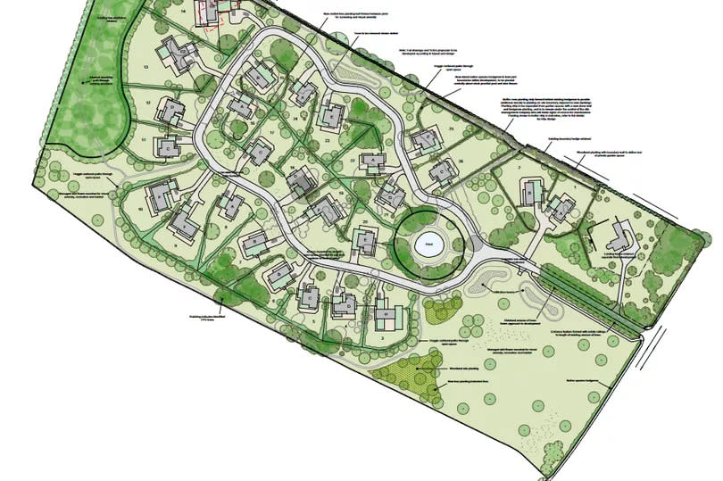 Earlier this year Cotswold District Council approved amendments to the original plans. Churcham Homes wanted to make slight changes to the orientation of the position of one residential unit within its plot.