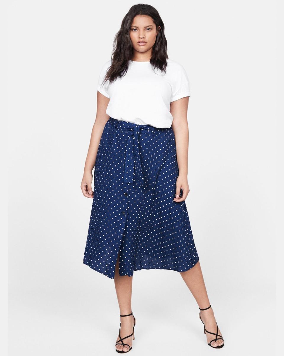 Violeta Polka Dots Midi Skirt