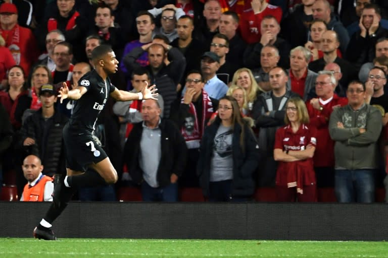 Kylian Mbappe looked to have salvaged a point for PSG at Anfield