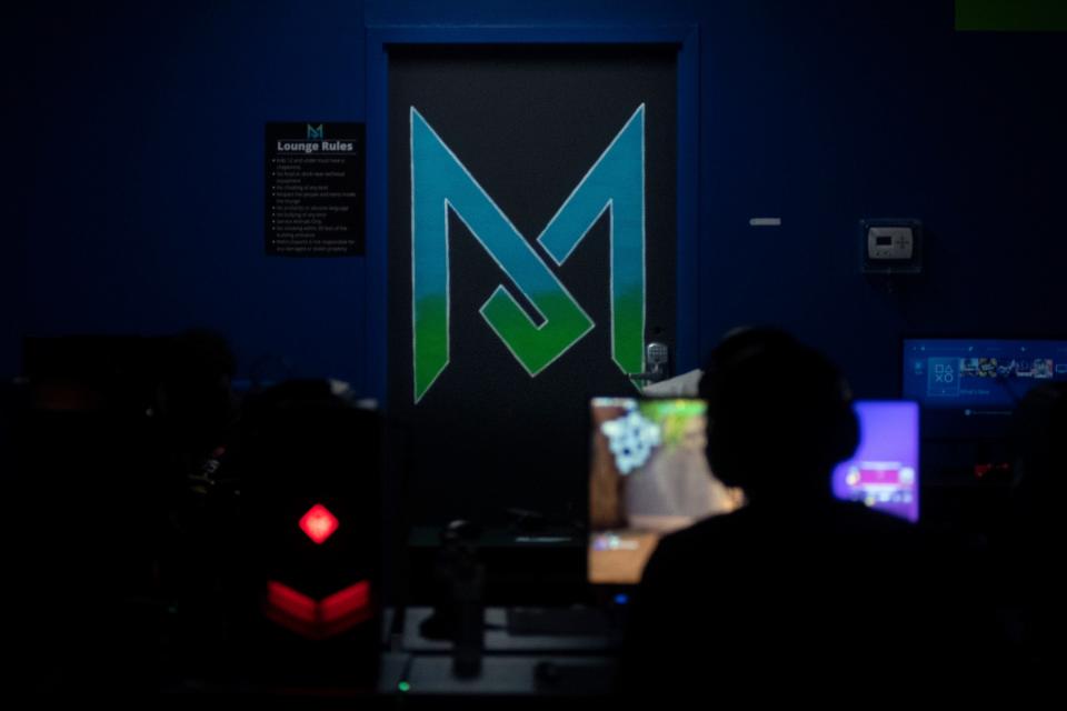 Local high school students play esports at Metro ESports in Warminster.