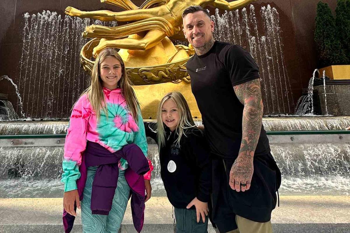 Carey Hart Enjoys Ice Skating and Family Fun with Two Kids Before ...