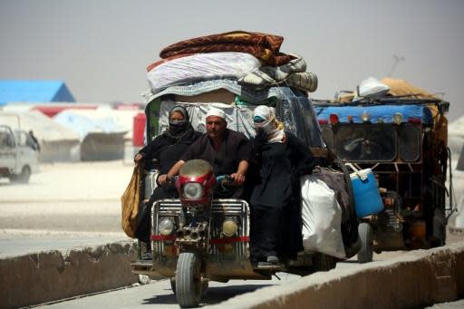 Daunting aid challenges as civilians flee Syria's Raqa