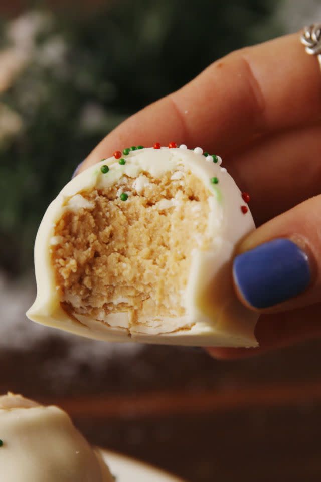 Peanut Butter Snowballs with Icing