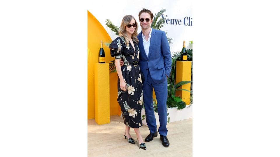 Suki Waterhouse and Robert Pattinson attend the Veuve Clicquot Polo Classic at Will Rogers State Historic Park on 5 October 2024