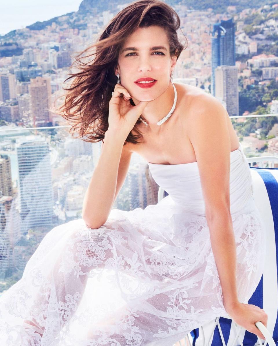 charlotte casiraghi town and country cover december january 2022