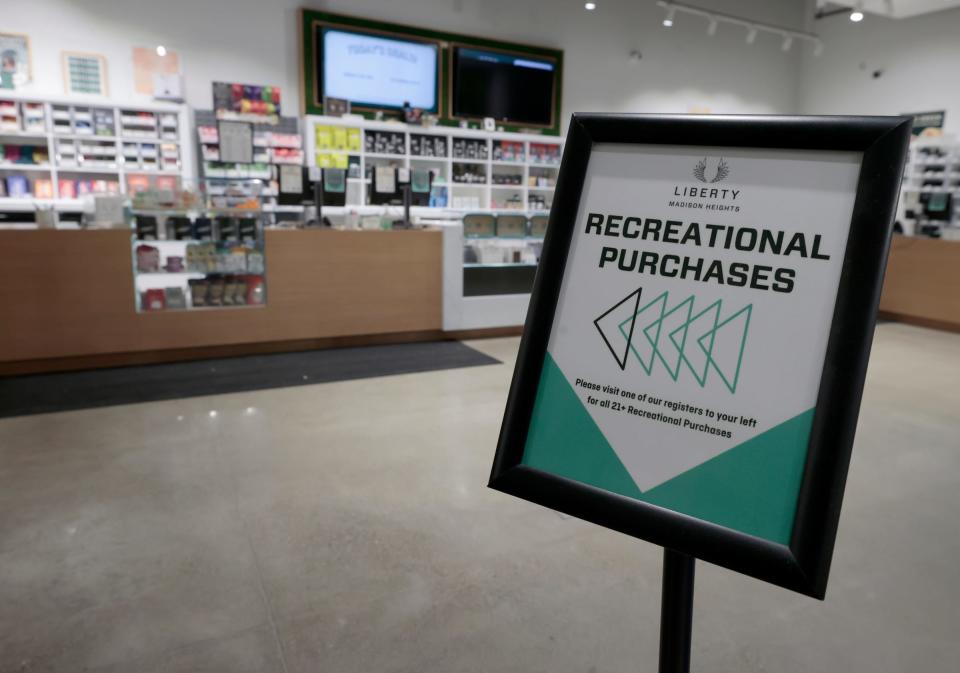 The recreational side of Liberty Cannabis in Madison Heights on Tuesday, December 5, 2023.
The City of Madison Heights is in favor of businesses like these because they get tax revenue from these businesses but the property is also taxable value because of the investments cannabis companies make.