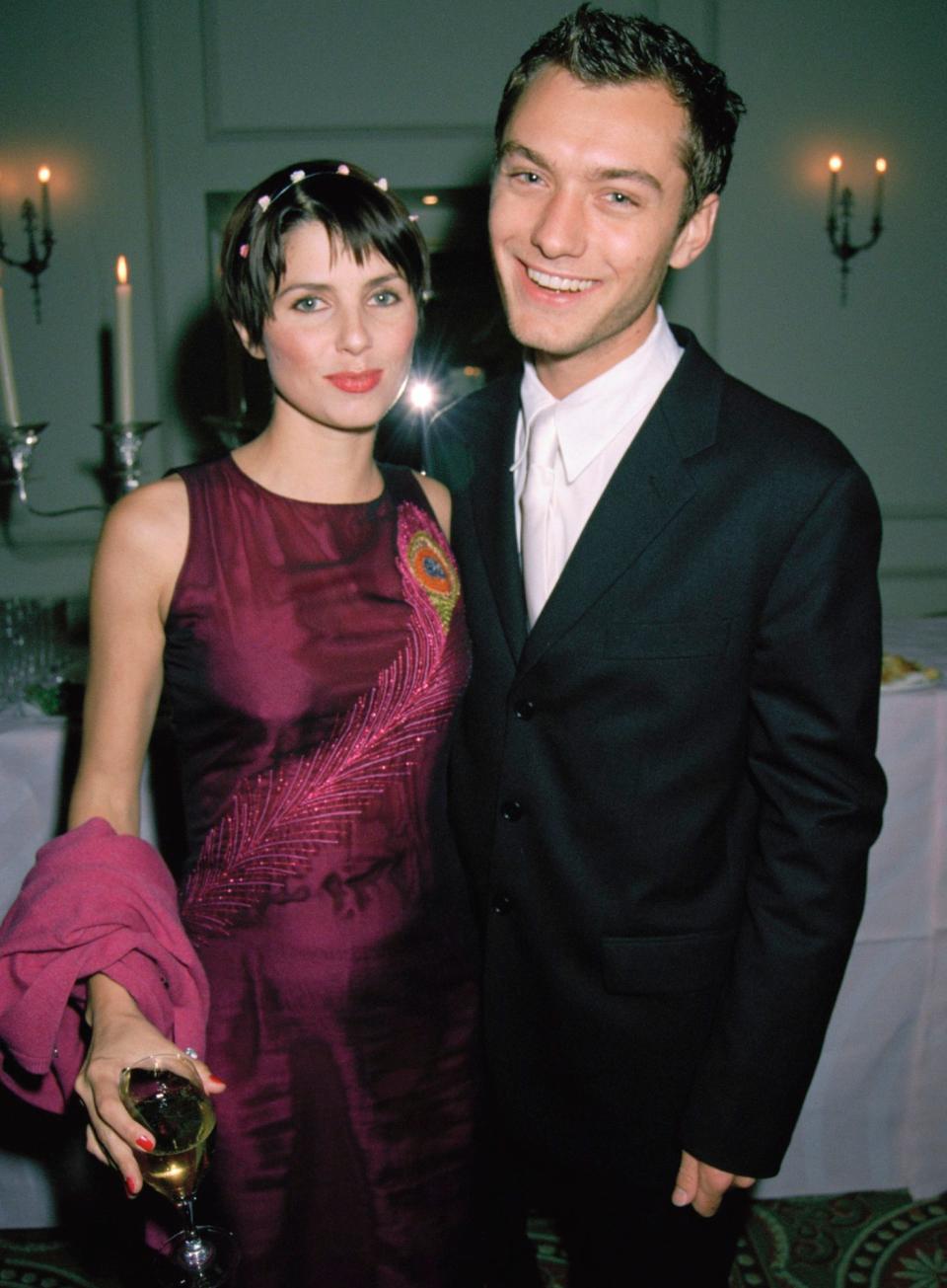 Frost with her ex husband Jude Law in 1998