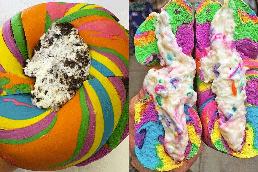 Rainbow Bagels