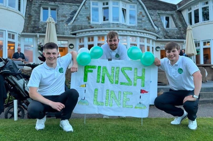 Fraser Matthews, Callum Dow and Declan Gray from Blairgowrie Golf Club