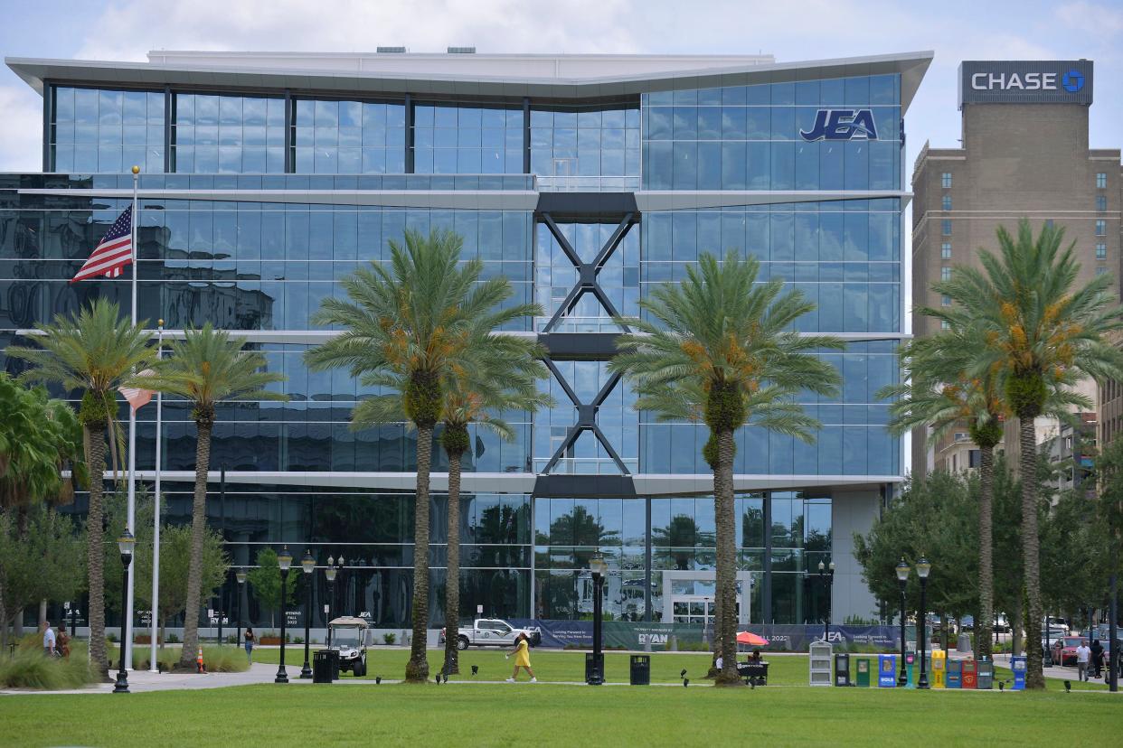 The new JEA headquarters building located at 225 Pearl St. in downtown Jacksonville.