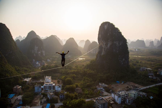 Alexander Schulz impone récord mundial en China. Foto cortesía de: One Inch Dreams