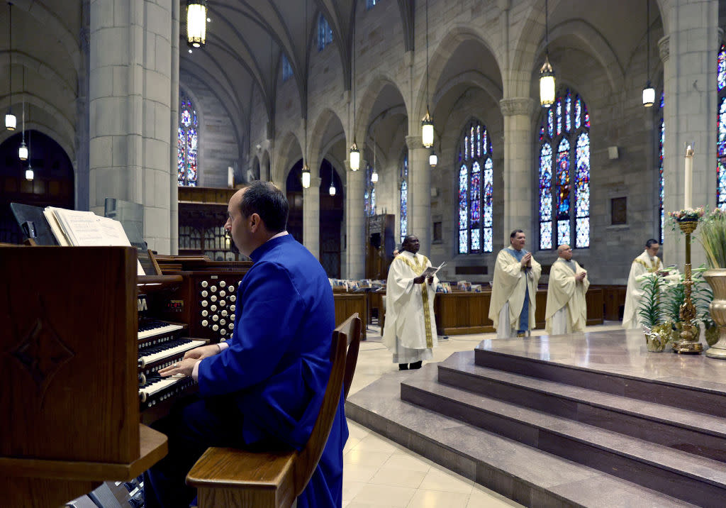 Catholic Church Holds Remote Easter Mass During Coronavirus Pandemic