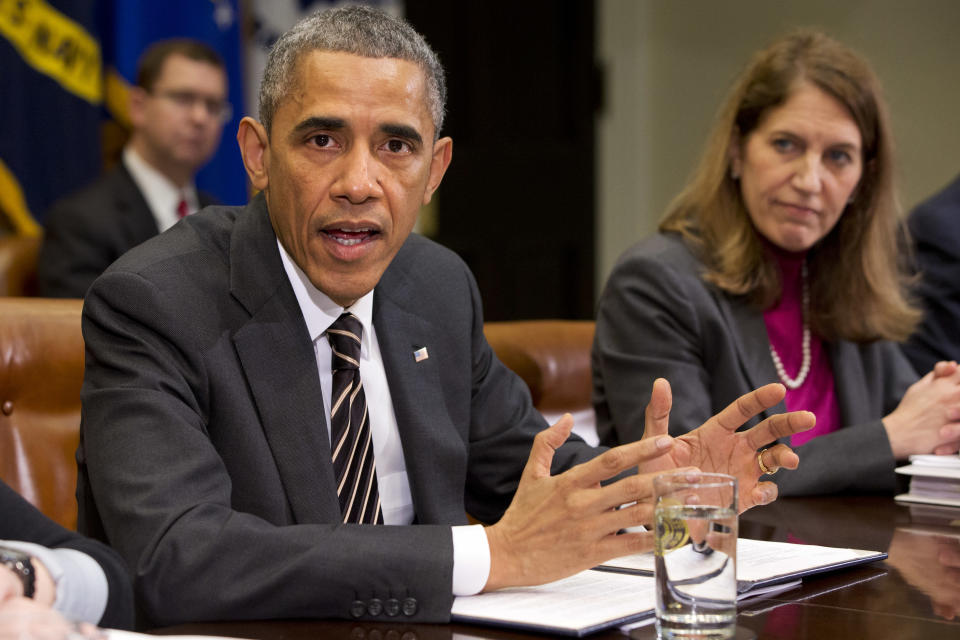 Barack Obama and Sylvia Burwell