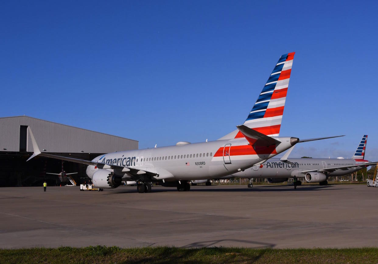 A grounded Boeing 737 Max 8 aircraft in Orlando, Florida (Picture: PA)