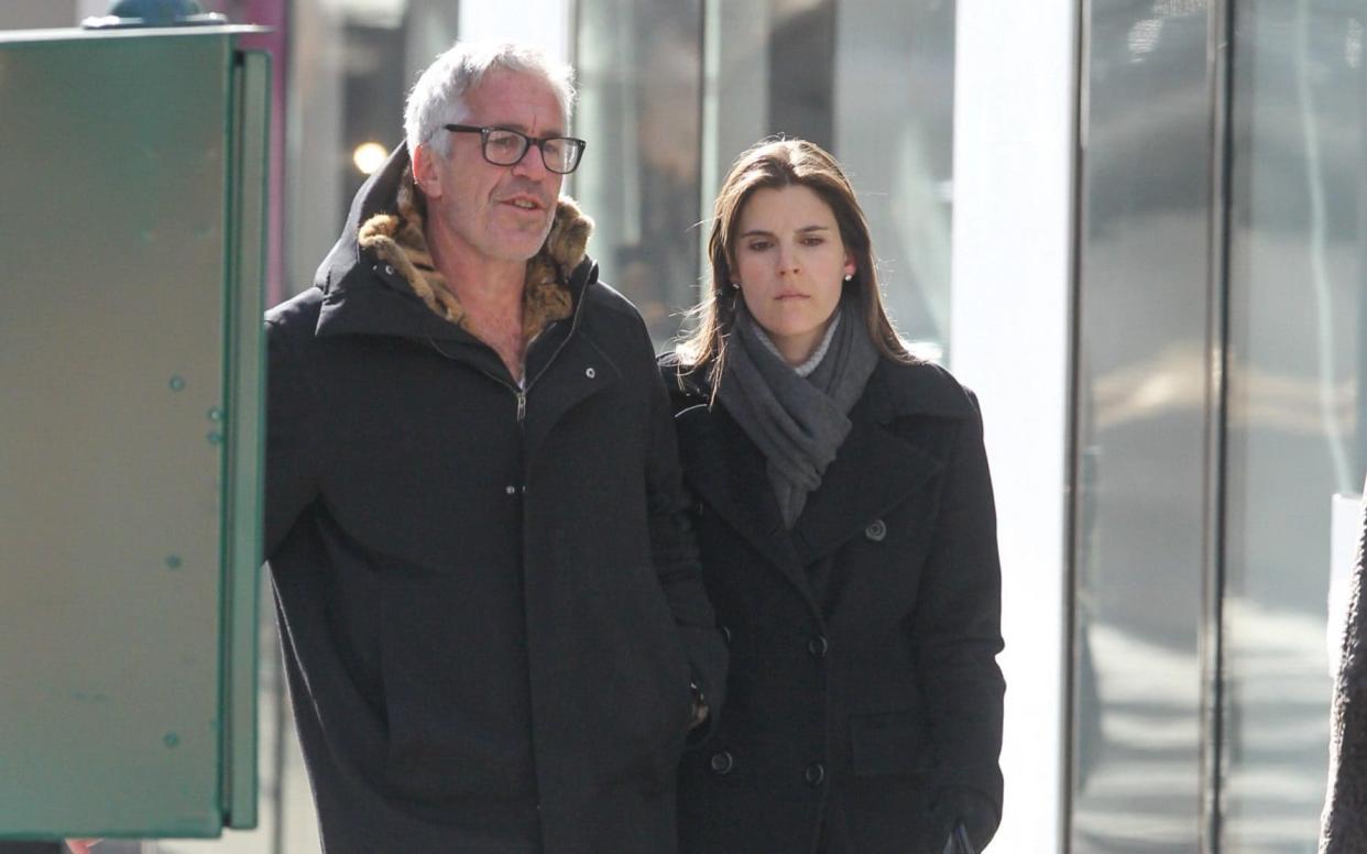 Jeffrey Epstein is spotted walking with Sarah Kellen along Madison Avenue in New York City in 2012 - The Mega Agency 