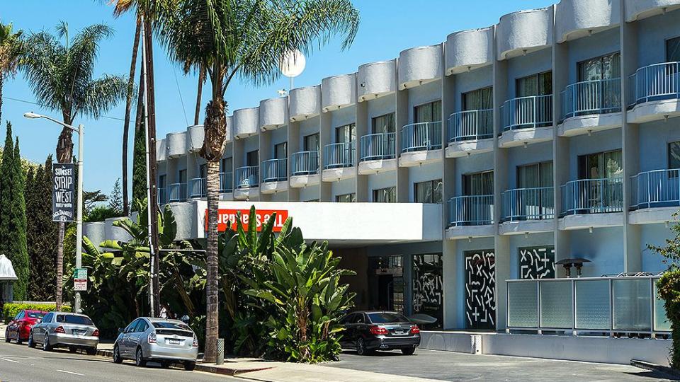 A view of The Standard, Hollywood Hotel in West Hollywood