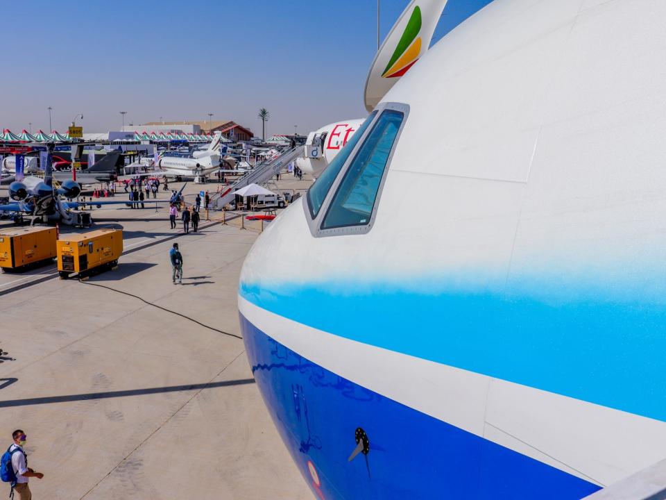 Boeing 777X at Dubai Airshow 2021