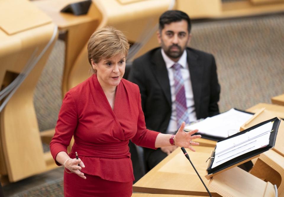 Nicola Sturgeon is being urged to turn ‘lofty ambition’ for Scotland into ‘economic reality’ (Jane Barlow/PA) (PA Wire)