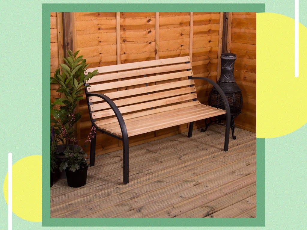 Materials matter when it comes to choosing the right bench for you and wood looks naturally appropriate outdoors (The Independent)