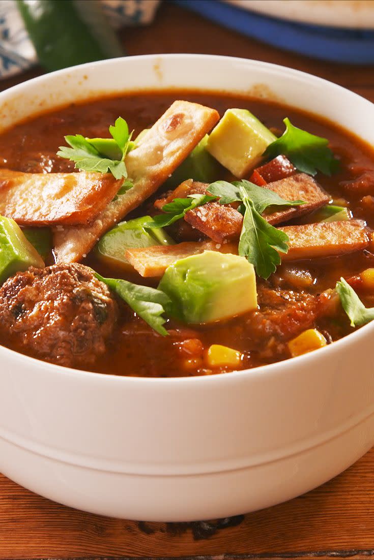 Tex-Mex Meatball Soup