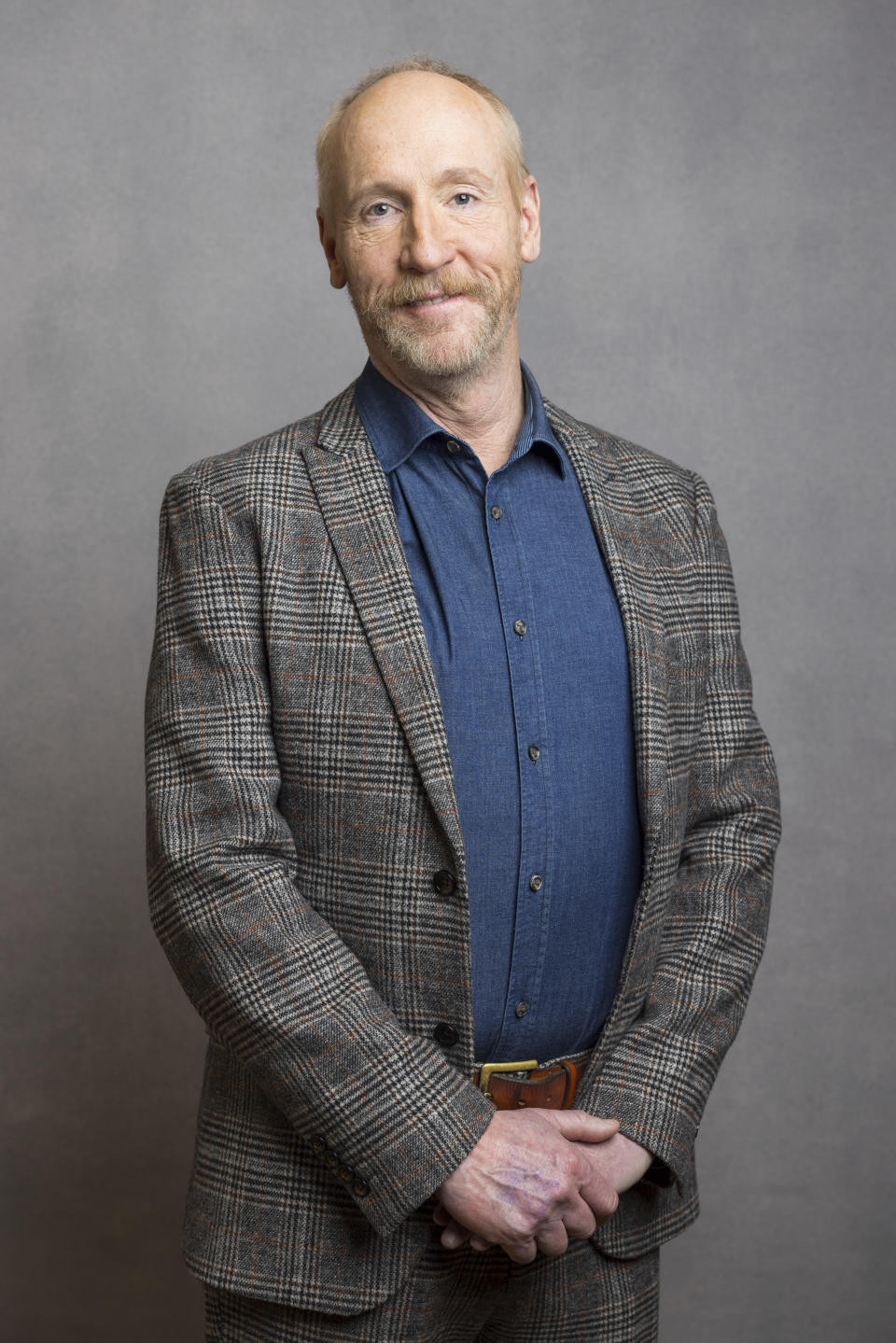 Cast member Matt Walsh poses for a portrait to promote the Apple TV+ television series "Manhunt" during the Winter Television Critics Association Press Tour on Monday, Feb. 5, 2024, at The Langham Huntington Hotel in Pasadena, Calif. (Willy Sanjuan/Invision/AP)