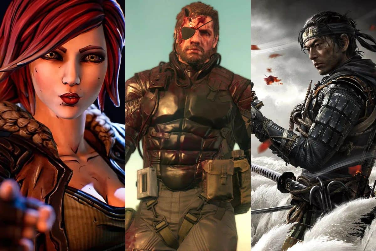 Borderlands, Metal Gear Solid y Ghost of Tsushima. Fotos: Gearbox Software y PlayStation